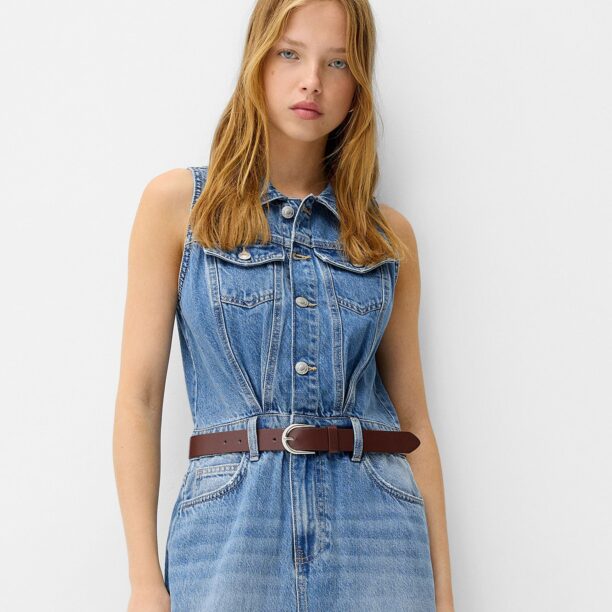 Bershka Rochie  albastru denim