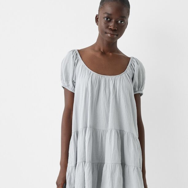 Bershka Rochie de vară  albastru pastel