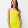 Bershka Rochie  galben citron