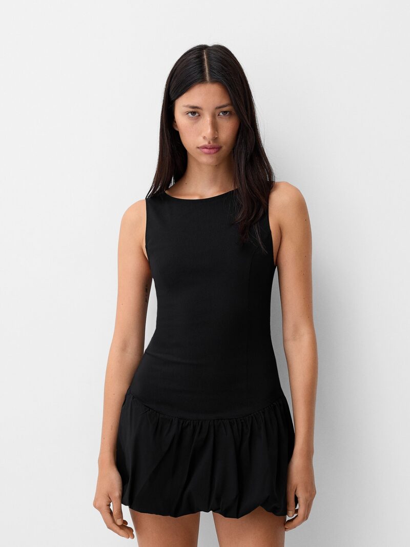 Bershka Rochie  negru