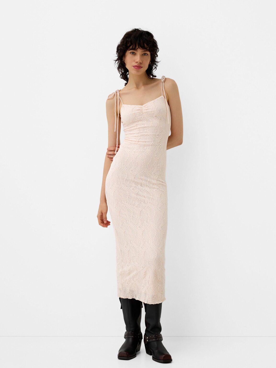 Cumpăra Bershka Rochie  roz pastel