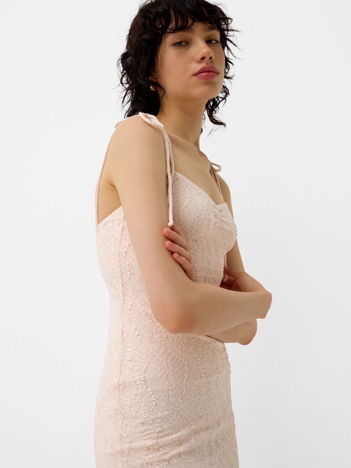 Preţ Bershka Rochie  roz pastel