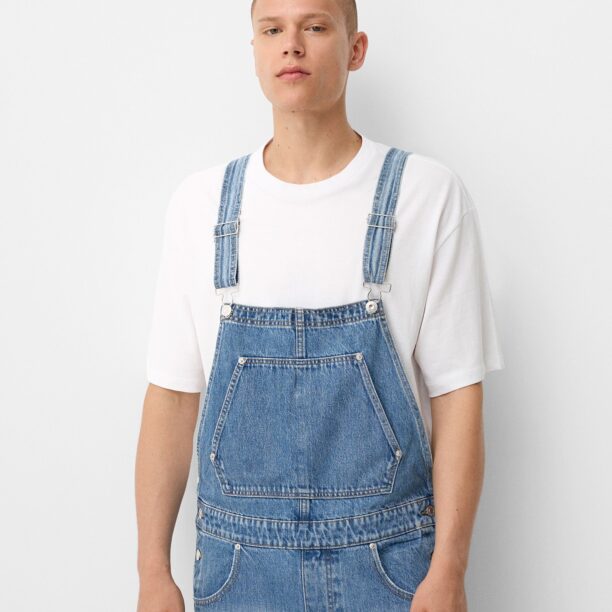 Bershka Salopetă  albastru denim