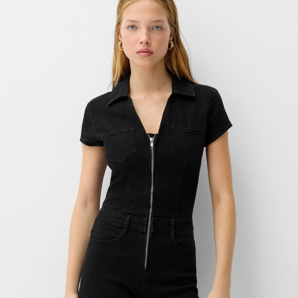 Bershka Salopeta  negru