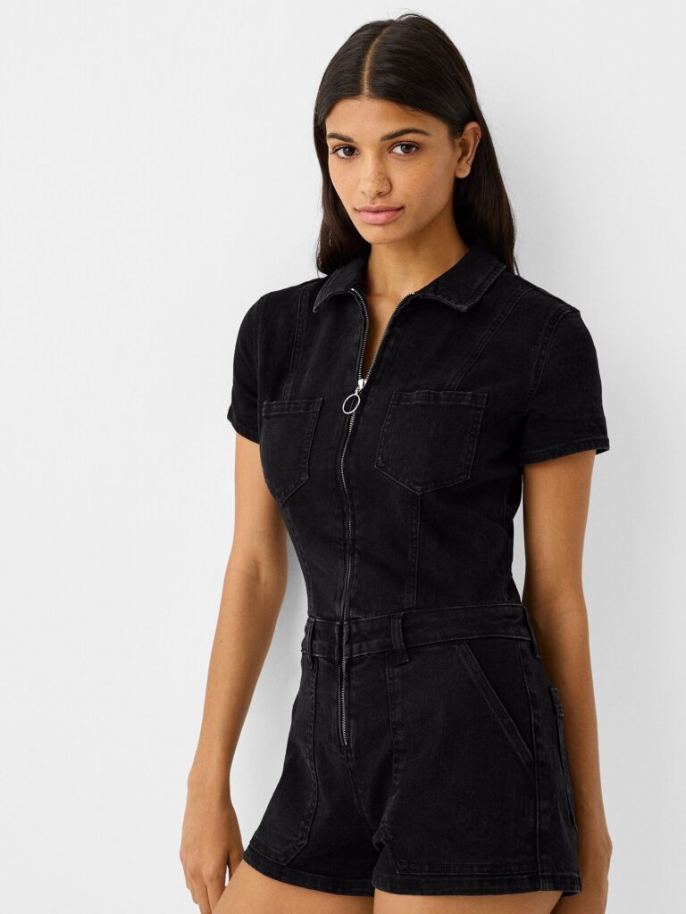 Preţ Bershka Salopeta  negru denim