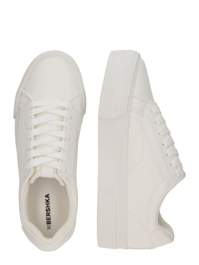 Bershka Sneaker low  alb