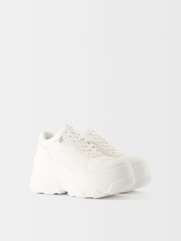 Original Bershka Sneaker low  alb