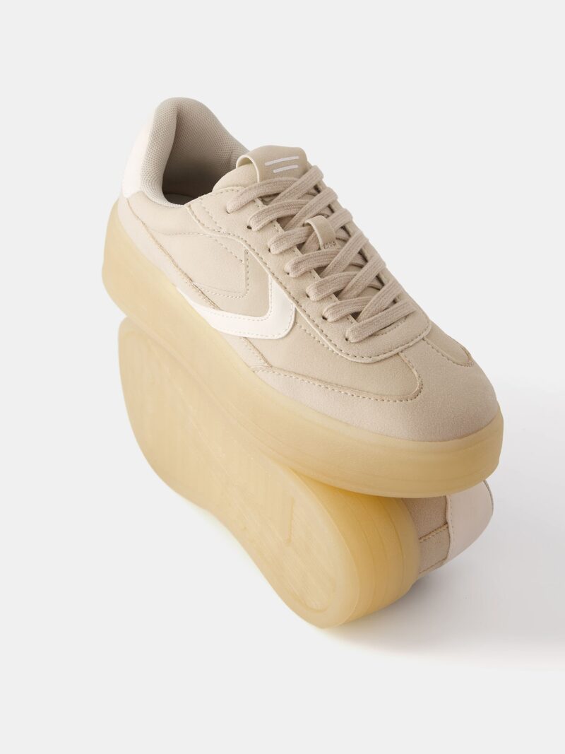 Preţ Bershka Sneaker low  bej / ecru