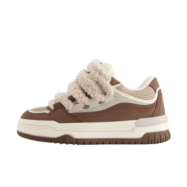 Bershka Sneaker low  bej închis / maro