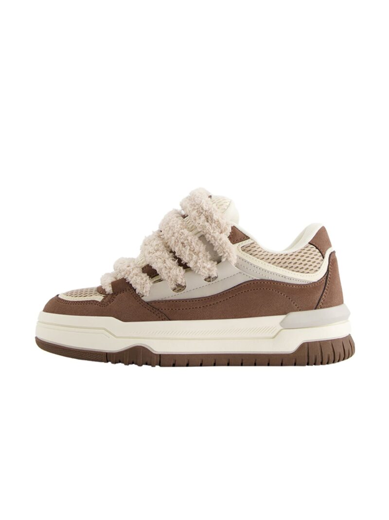 Bershka Sneaker low  bej închis / maro