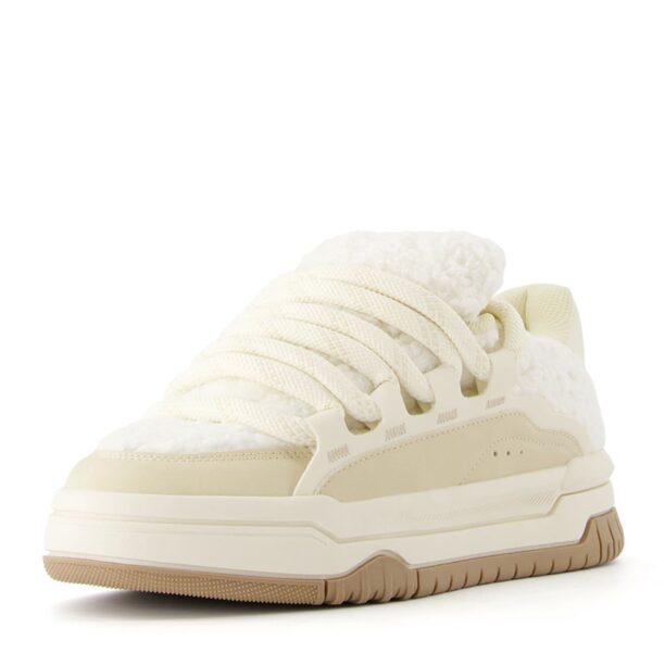 Bershka Sneaker low  ecru / alb murdar