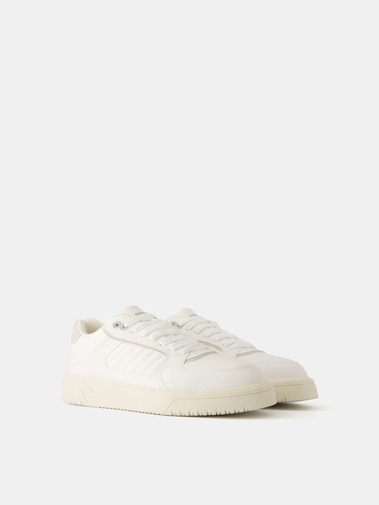 Bershka Sneaker low  grej / alb preţ