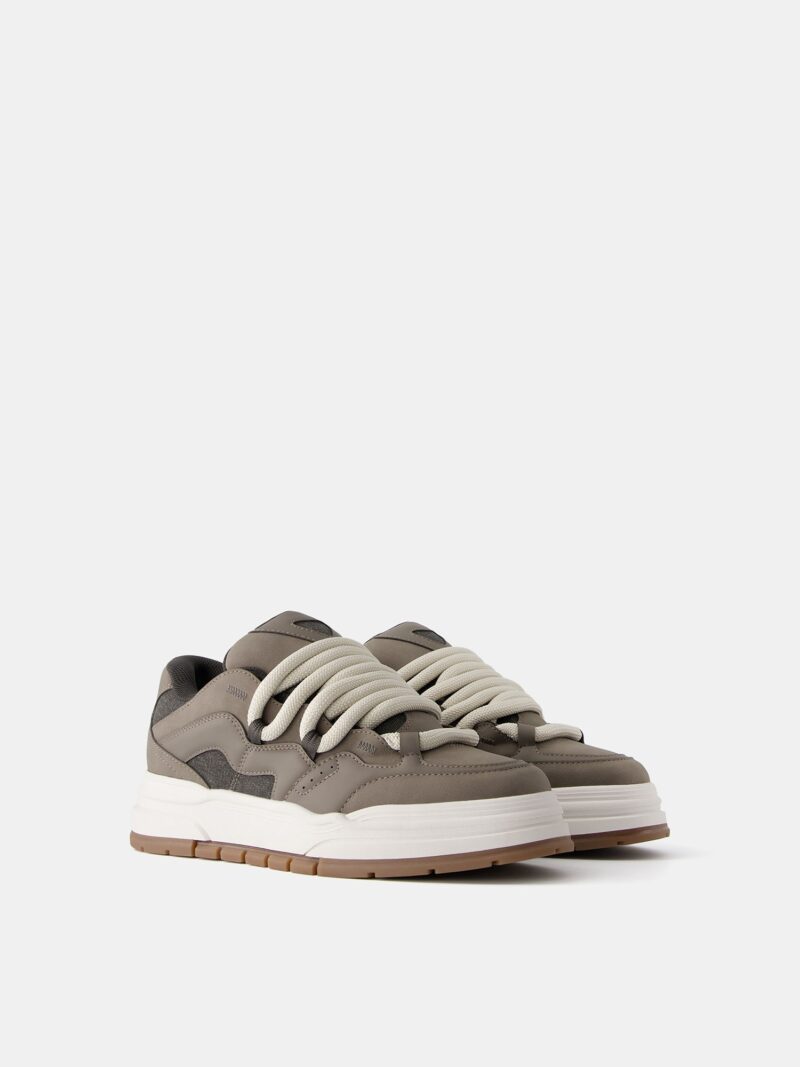 Preţ Bershka Sneaker low  gri taupe / gri închis