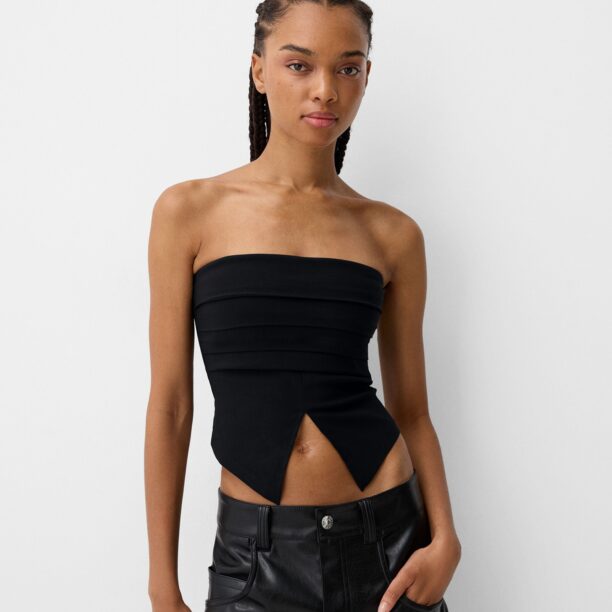 Bershka Top  negru