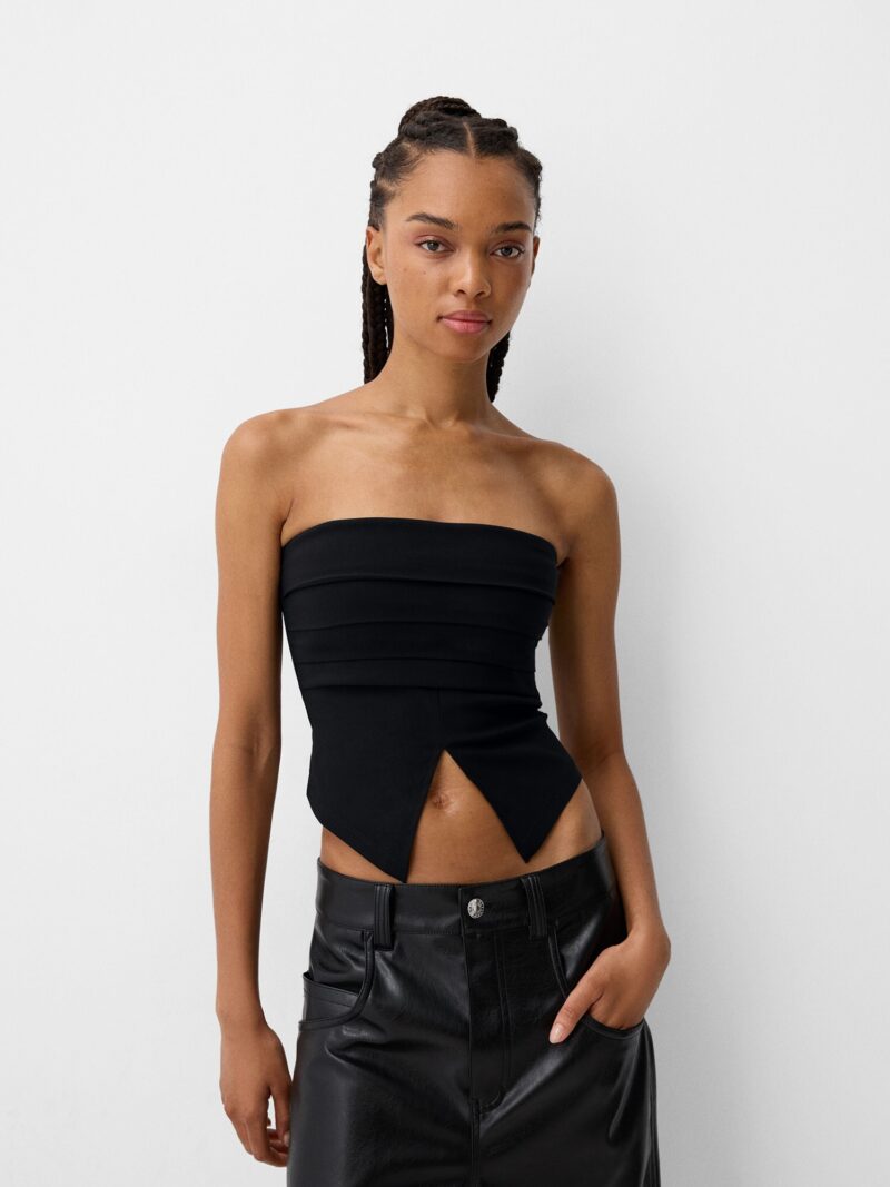 Bershka Top  negru