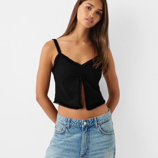 Bershka Top  negru