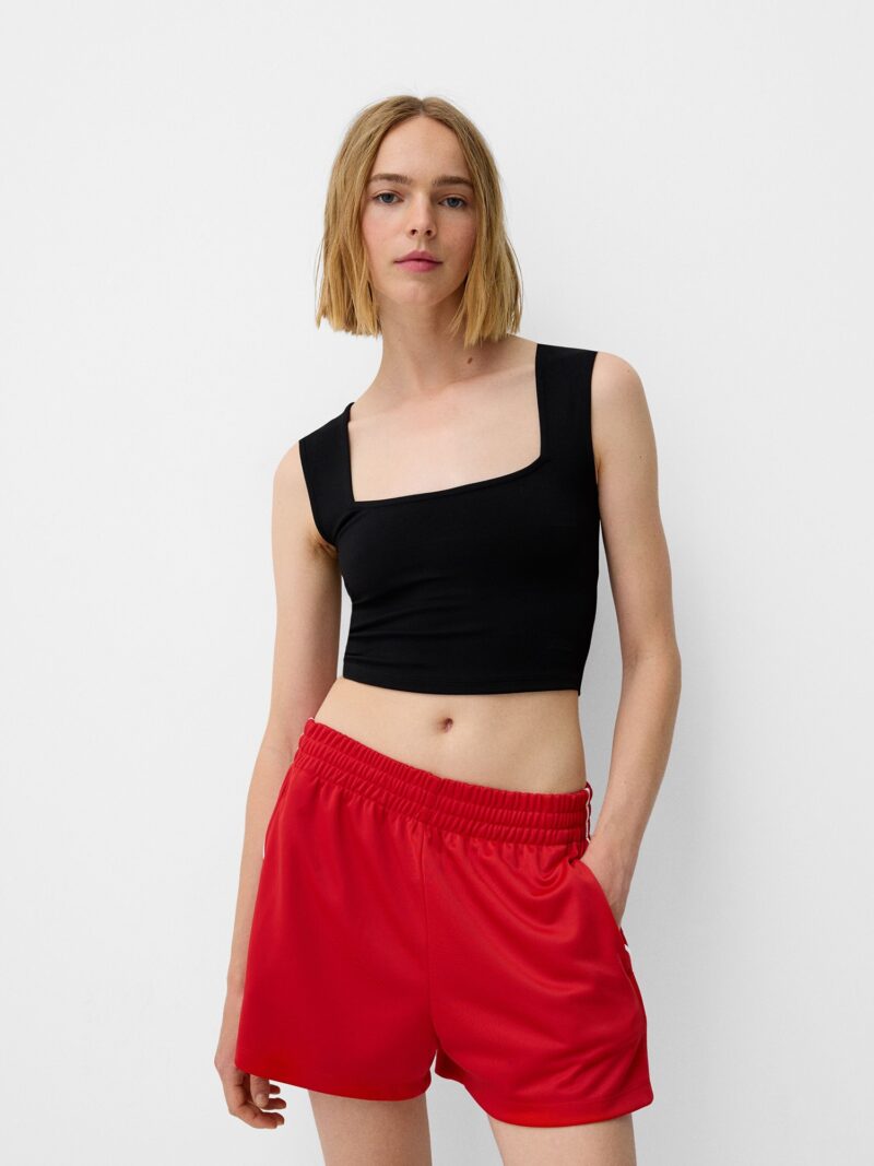 Bershka Top  negru