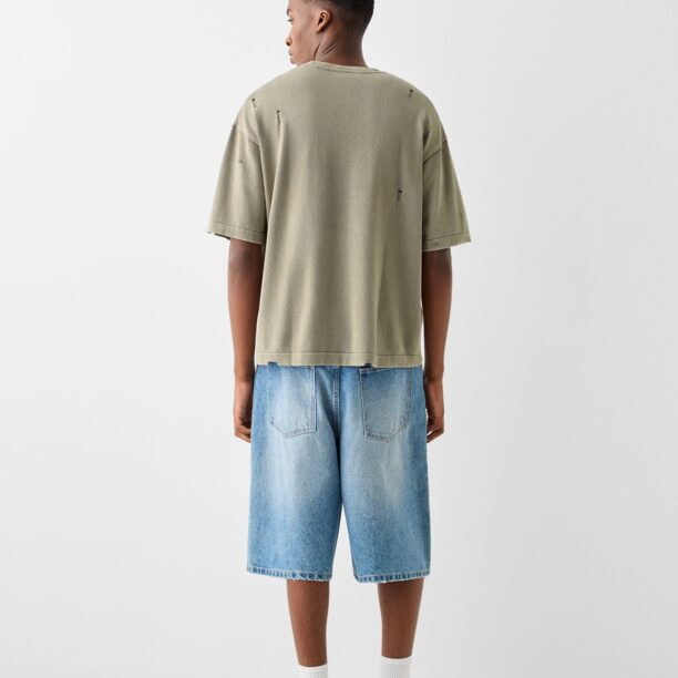 Bershka Tricou  gri taupe preţ