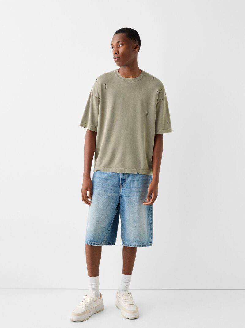 Cumpăra Bershka Tricou  gri taupe