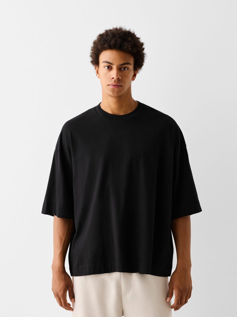 Bershka Tricou  negru