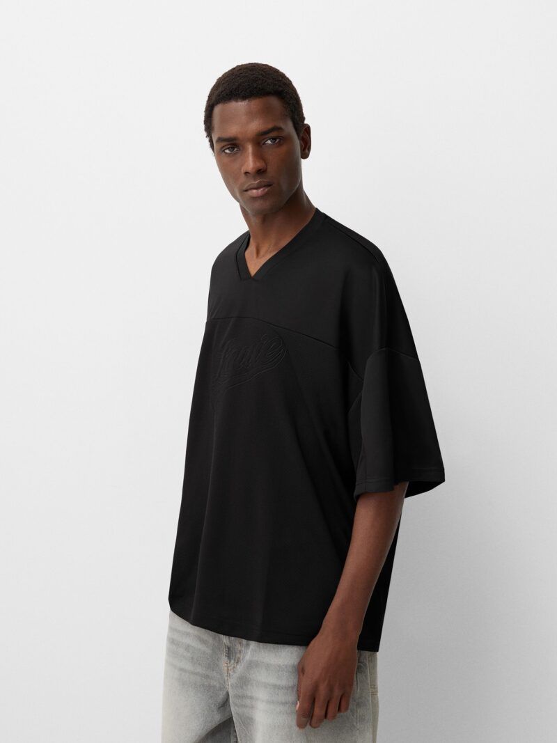 Bershka Tricou  negru