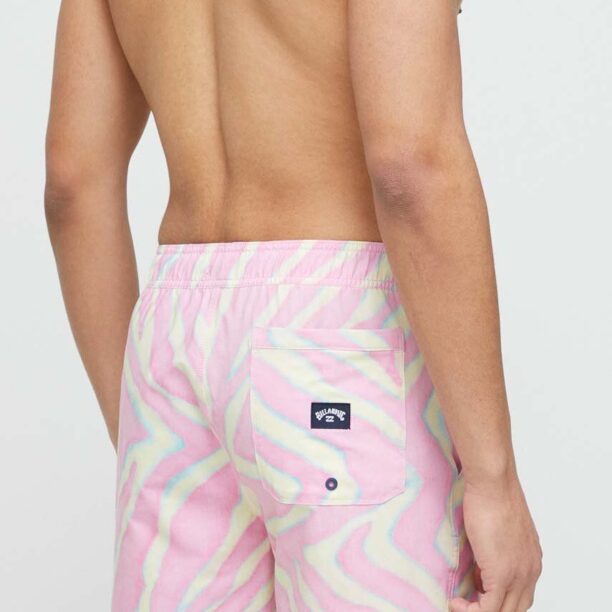 Billabong pantaloni scurti de baie culoarea roz preţ