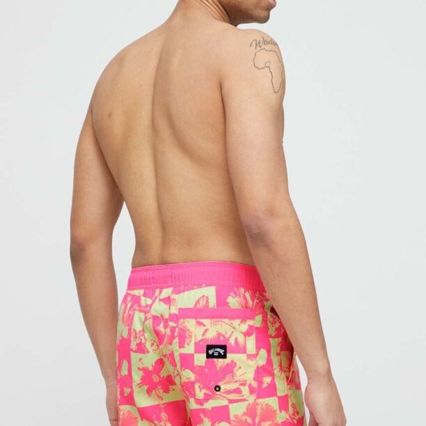 Billabong pantaloni scurti de baie culoarea roz preţ