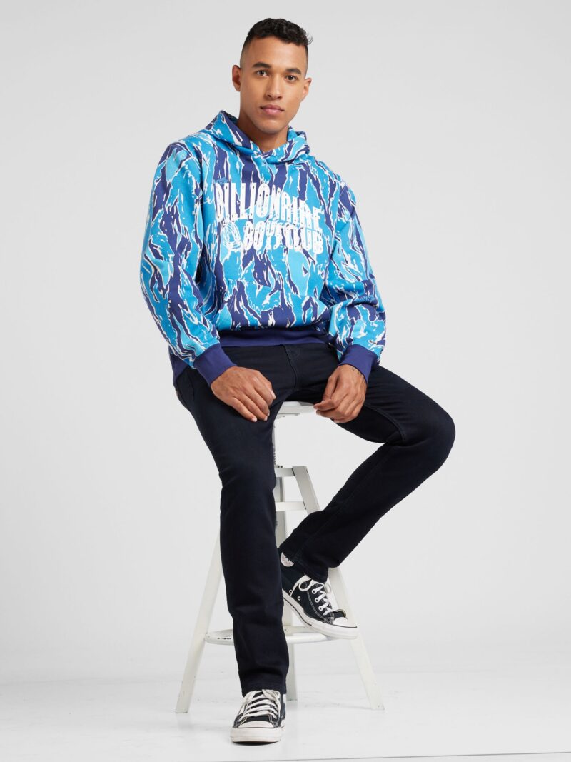 Billionaire Boys Club Bluză de molton  albastru marin / azur / alb