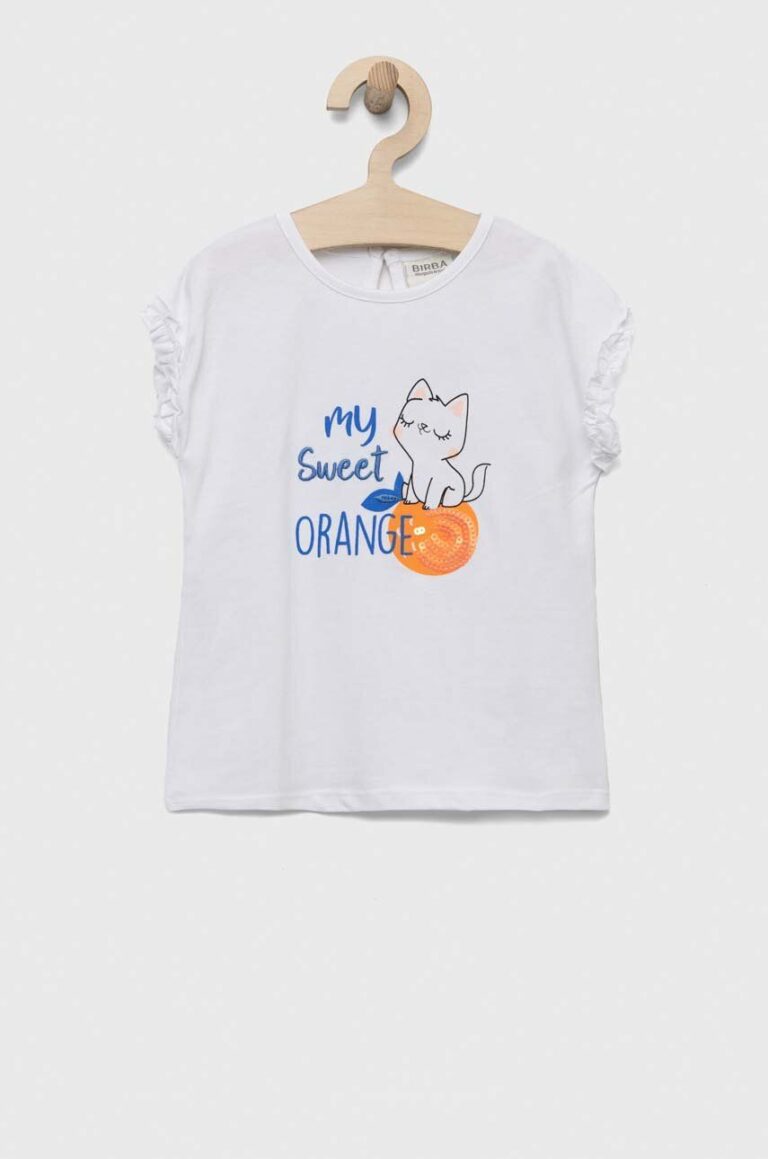 Birba&Trybeyond tricou bebe culoarea alb