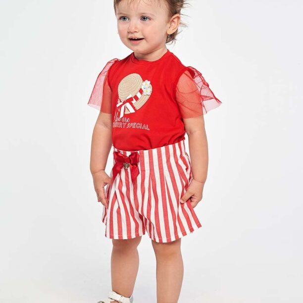 Birba&Trybeyond tricou bebe culoarea rosu