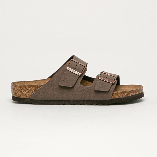 Birkenstock papuci Arizona culoarea maro