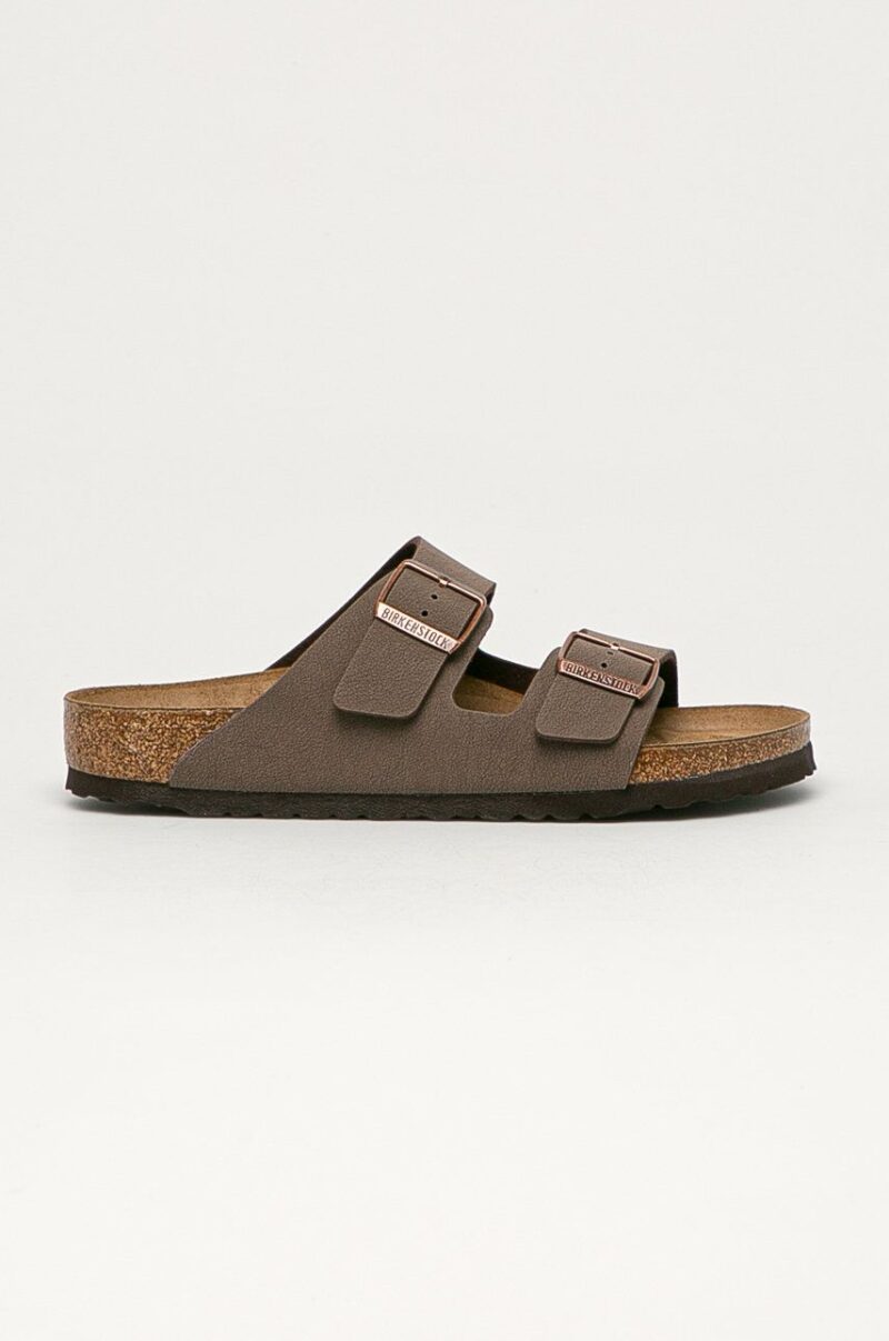 Birkenstock papuci Arizona culoarea maro