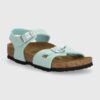 Birkenstock sandale copii Rio Kids BF Patent culoarea turcoaz