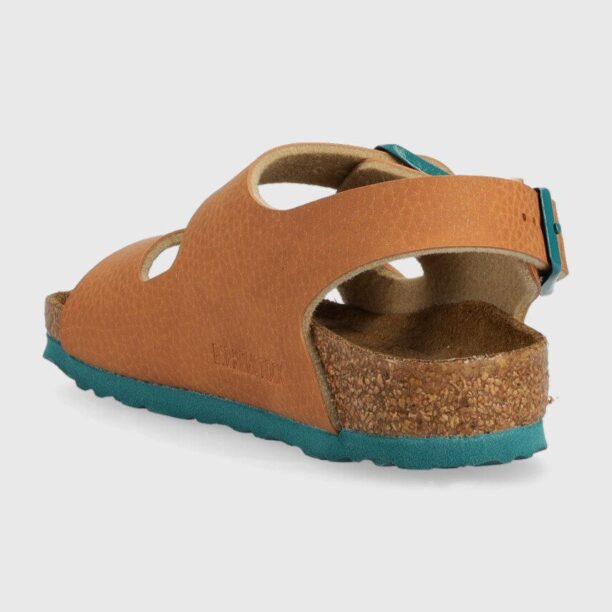 Birkenstock sandale copii culoarea maro preţ