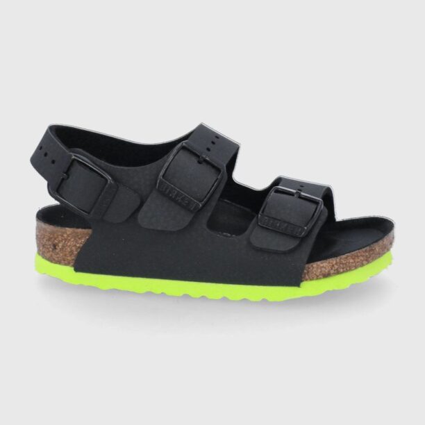 Birkenstock sandale copii culoarea negru