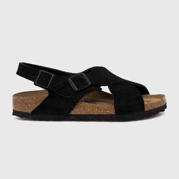 Birkenstock sandale din piele întoarsă Tulum SFB femei