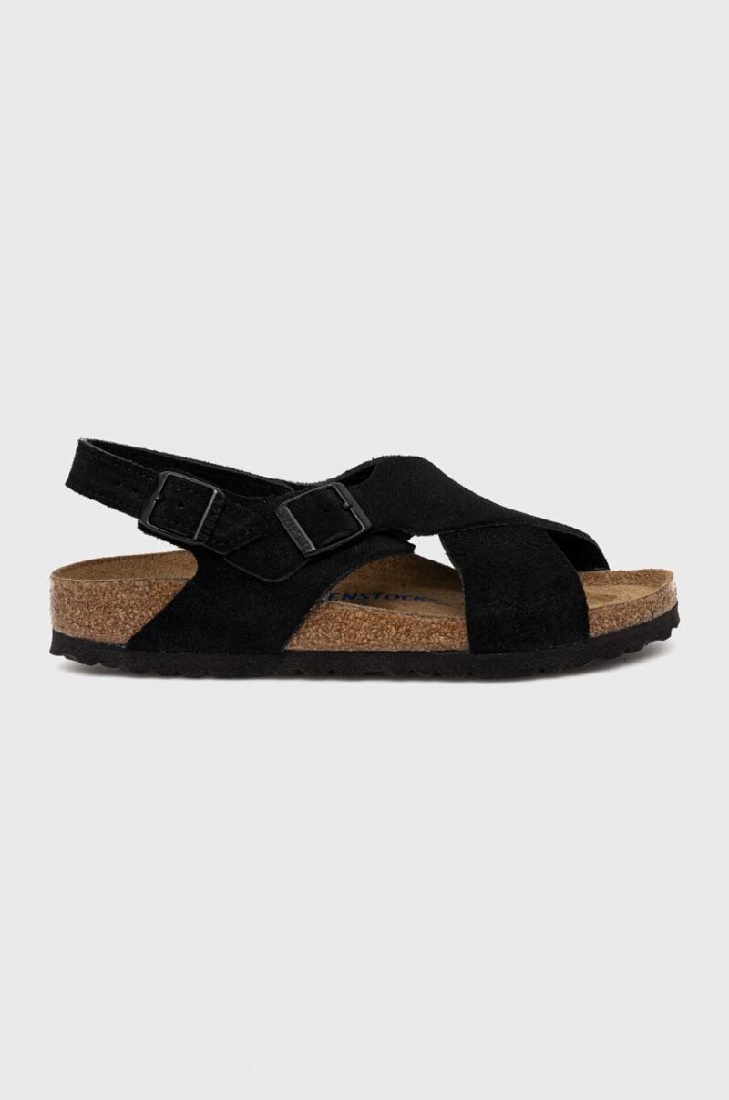 Birkenstock sandale din piele întoarsă Tulum SFB femei