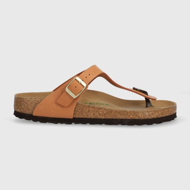 Birkenstock slapi Gizeh culoarea maro