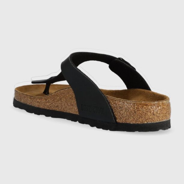 Birkenstock slapi Gizeh culoarea negru preţ