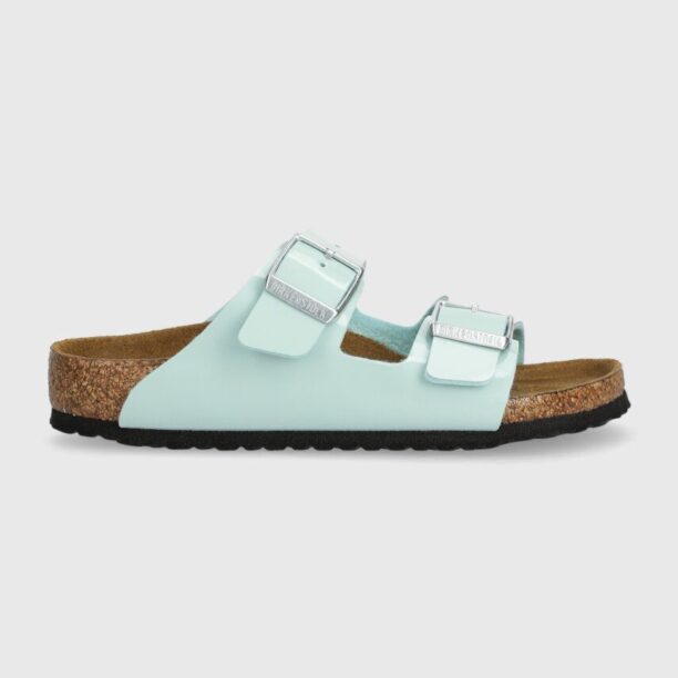 Birkenstock slapi copii Arizona Kids BF culoarea turcoaz