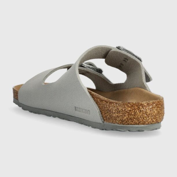 Birkenstock slapi copii Arizona Kids BFBC culoarea gri preţ