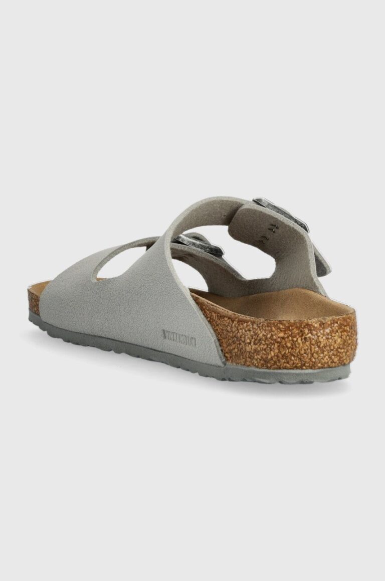 Birkenstock slapi copii Arizona Kids BFBC culoarea gri preţ