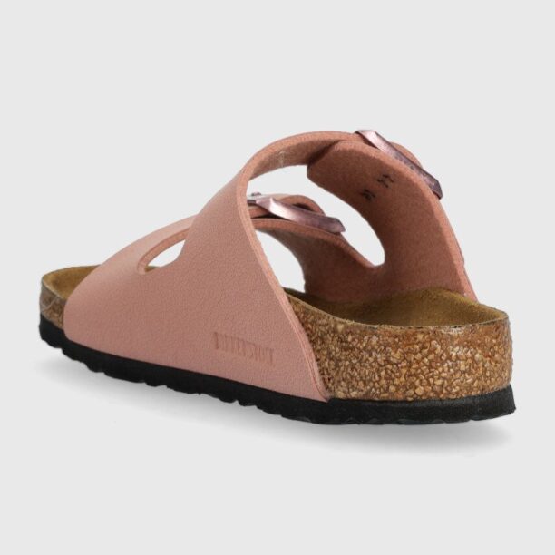 Birkenstock slapi copii Arizona Kids BFBC culoarea roz preţ