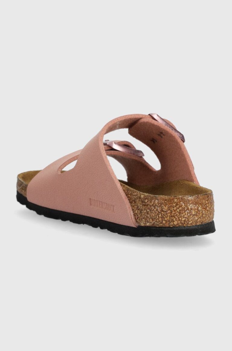 Birkenstock slapi copii Arizona Kids BFBC culoarea roz preţ