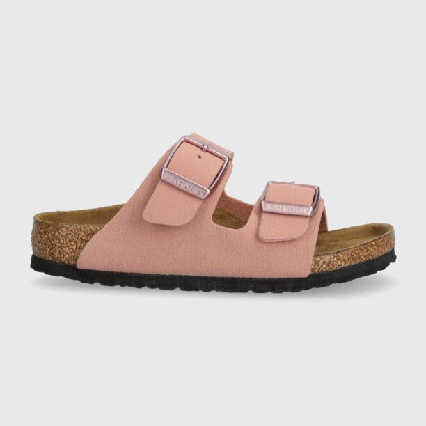 Birkenstock slapi copii Arizona Kids BFBC culoarea roz