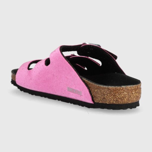 Birkenstock slapi copii Florida culoarea violet preţ