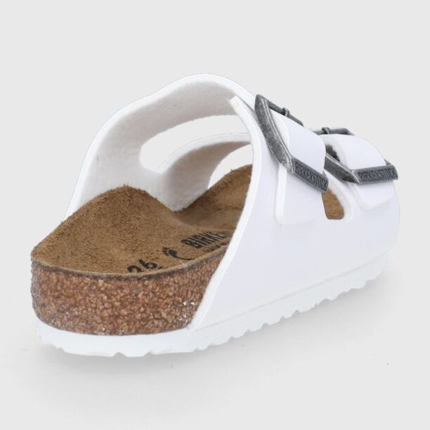 Birkenstock slapi copii culoarea alb preţ