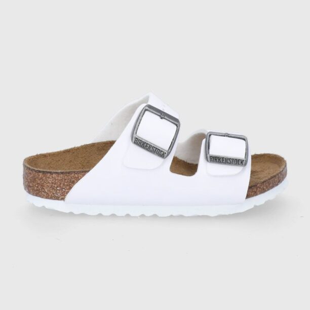 Birkenstock slapi copii culoarea alb