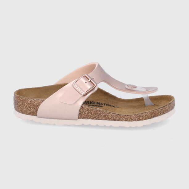 Birkenstock slapi copii culoarea auriu