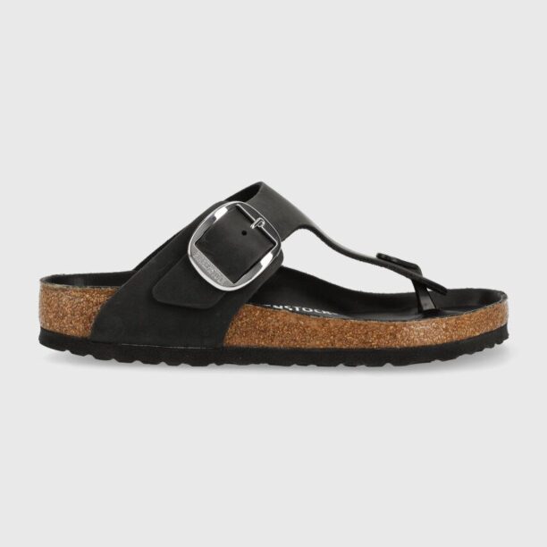 Birkenstock slapi de piele Gizeh Big Buckle femei